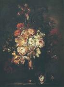 Abraham Brueghel Bouquet de fleurs dans un vase en bronze oil painting artist